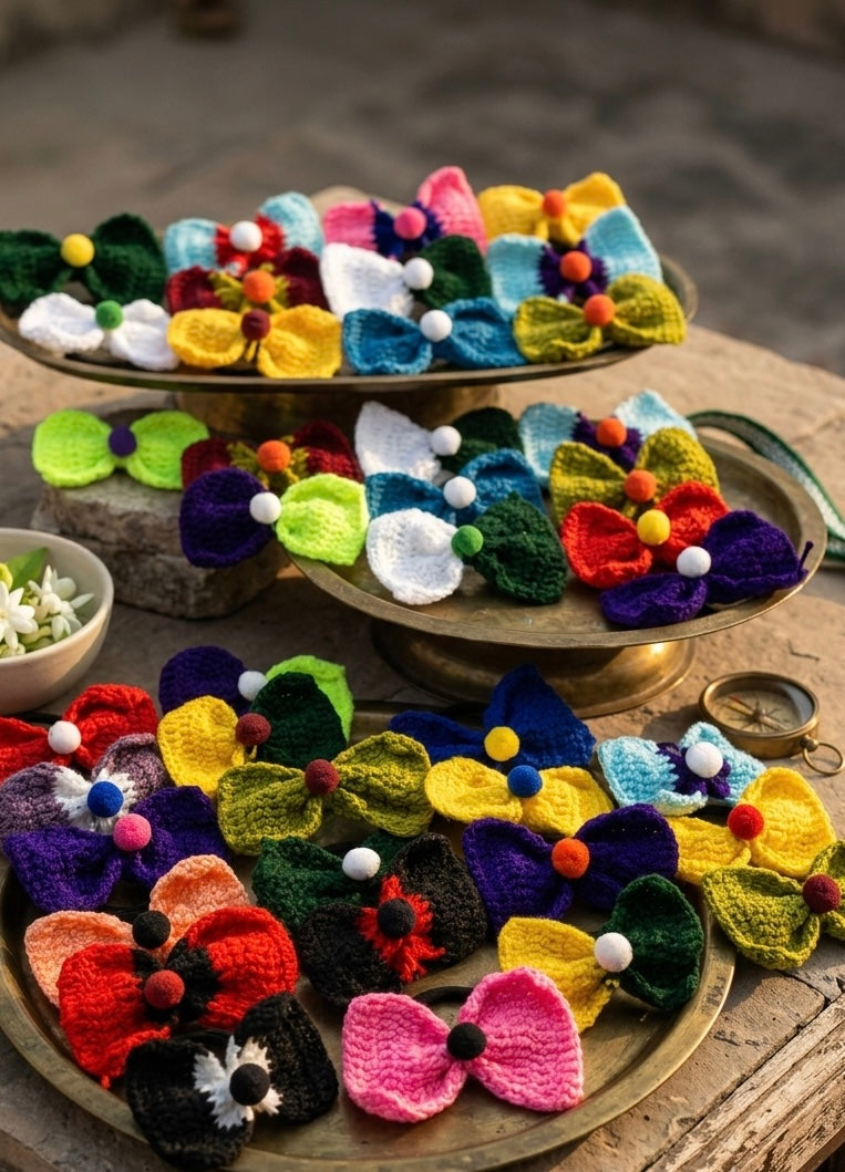 Bow pony ( 32 pcs Set-Multi Color)