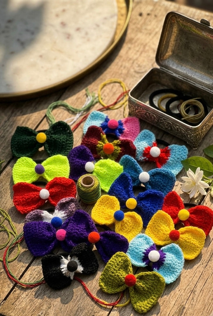 Bow pony ( 32 pcs Set-Multi Color)