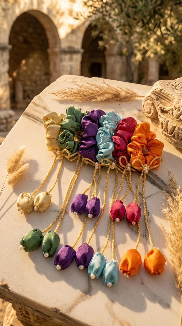 Silk Scrunchies (Pack of 6)