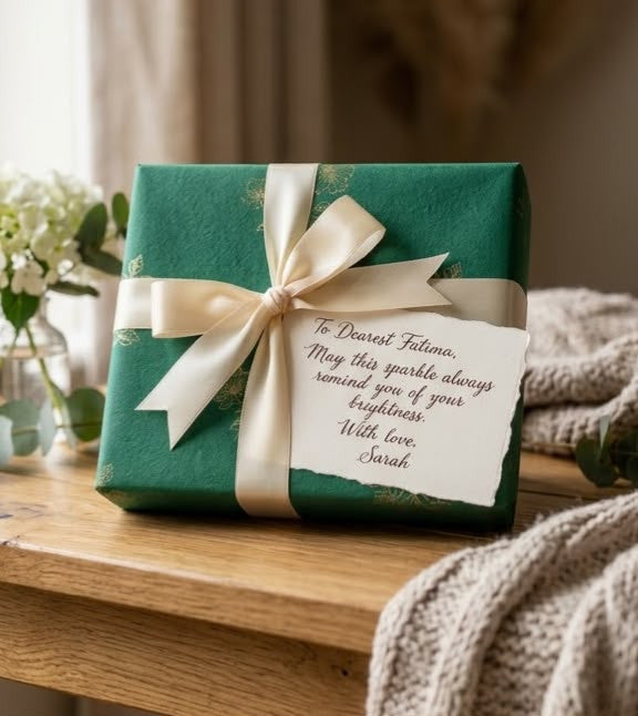 Gift Wrap & Handwritten Card